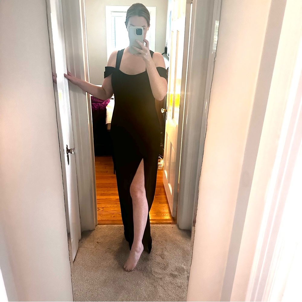 Halston Heritage black gown